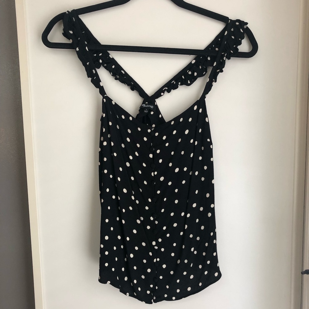 Madewell polka dot blouse